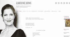 Desktop Screenshot of carolinejahns.de